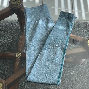 Teal kora seamless leggings